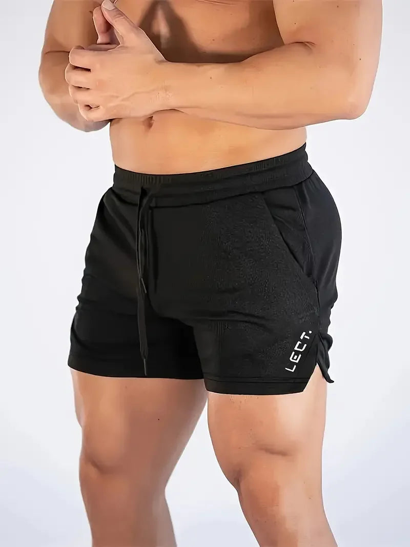 Men's Summer Fitness Gym Sports Shorts Running Hiking Jogging Workout Clothing Quick Dry Breathable Active Wear