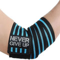 Sports Elbow Guard Winding Pressure Elbow Pad Bench Press Weightlifting Protective Gear Gym Equipment Booster Stripe