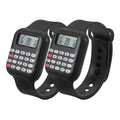 2 Pcs Calculator Watch  Childfriendly Calculator Wrist Watch  for Toddlers Fun Learning Tool  Kids Watches for Girls boys use