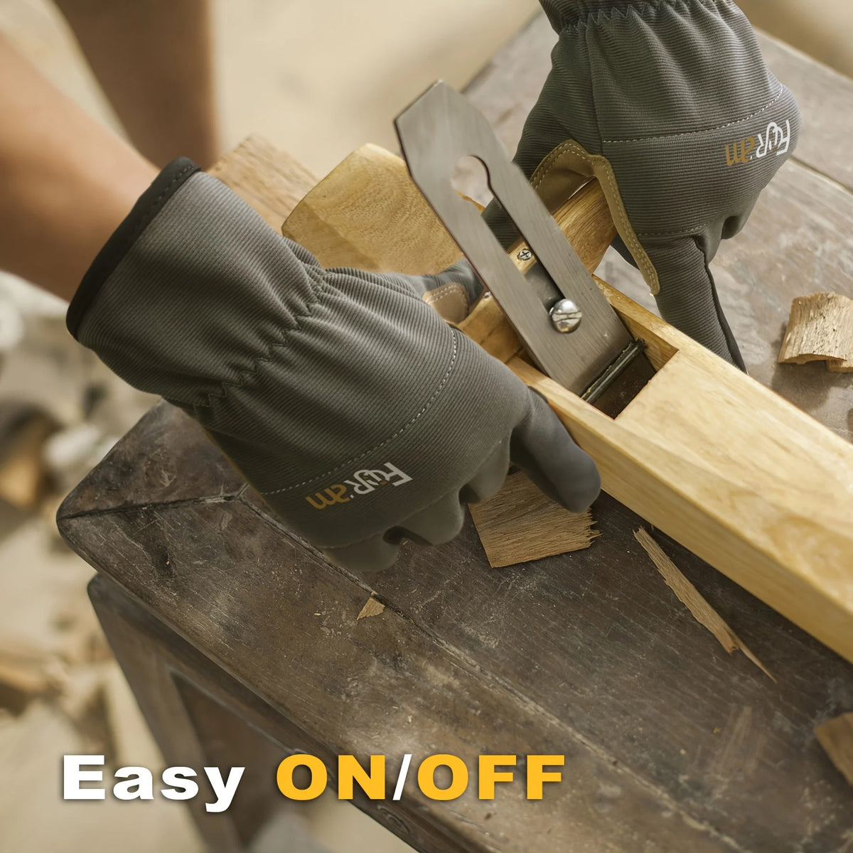 1/3Pairs Work Gloves for Men & Women - lightweight Mechanic, Construction, - Anti-Tear, Touchscreen Compatible, Non-Slip Grip
