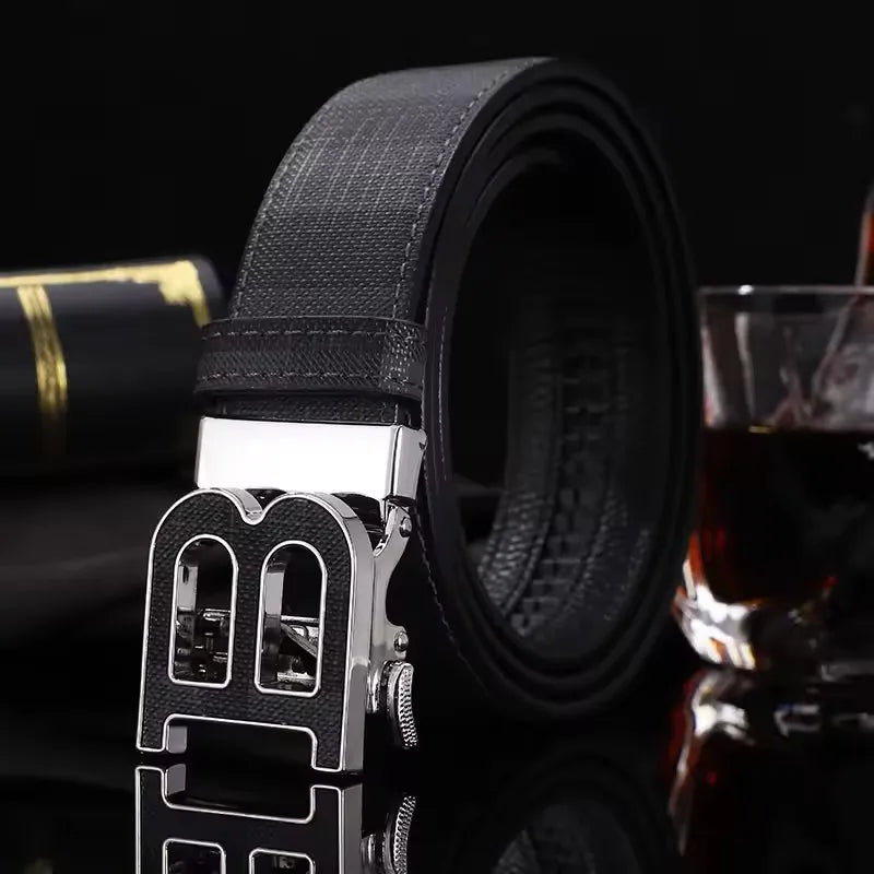 Men's Belt Designer High Quality Genuine Leather Belts Male Metal Automatic Buckle Casual Fashionable Belt For Men Jeans