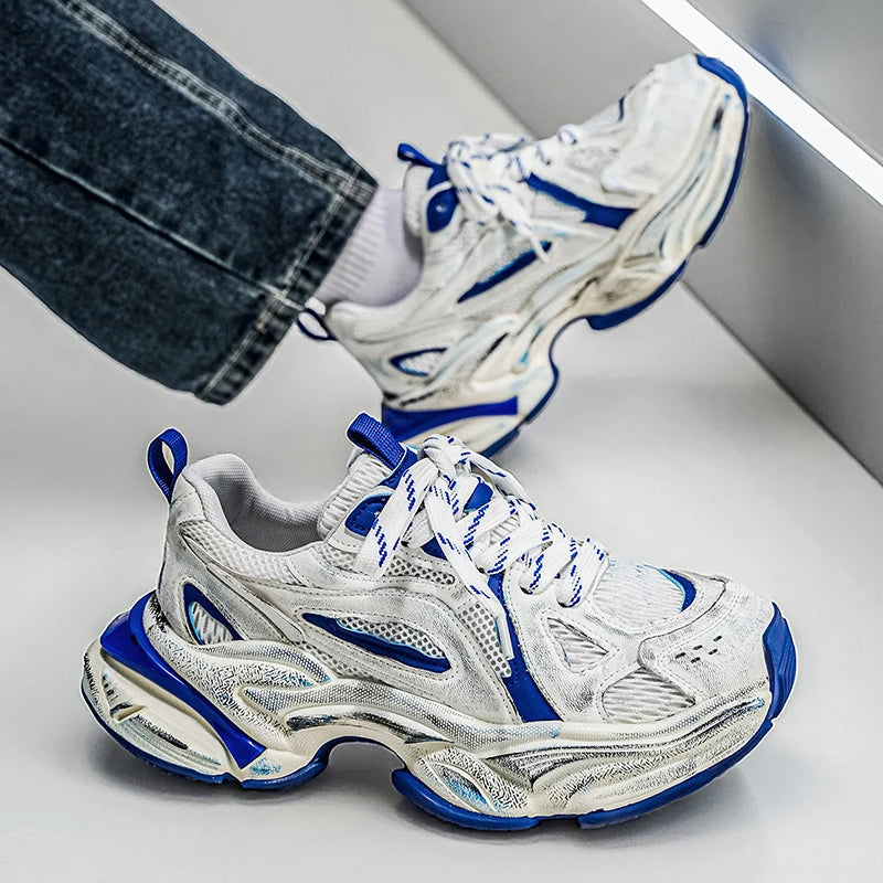 Shoes for Men Male Sneakers Return To The Ancients Platform Sports Shoes Casual Sneaker Wear-resistant Loafers All-match Fashion