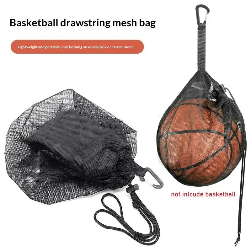 Sports Training Equipment Bag Basketball Net Design Large Capacity Drawstring