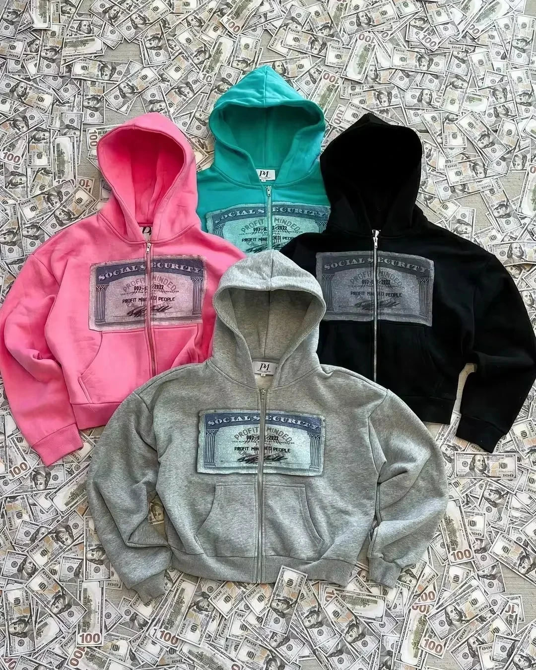 Retro Autumn Hoodies For Men And Women Printed Personalized Patterns Street Style Street Hooded Cardigan Long Sleeves