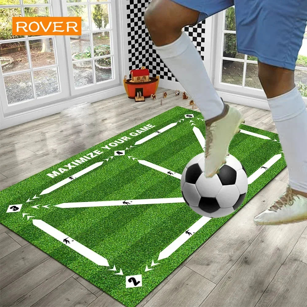 Football Training Mat Soccer Training Equipment Non Slip Foldable Kids Adults Training Indoor Ourdoor Equipment Dribble Trap