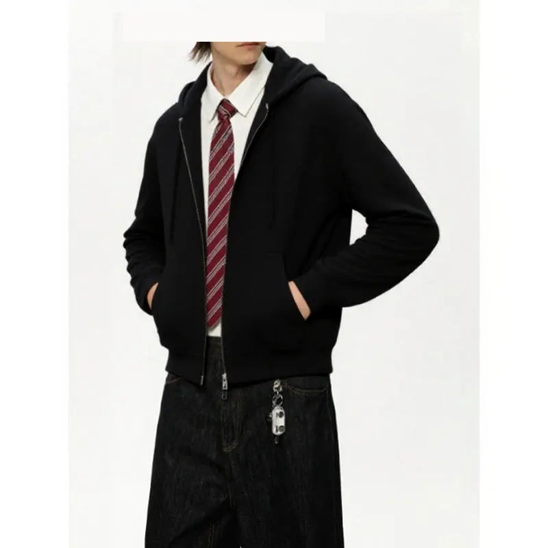 2026 Men's Sweater with Hat Casual Fashion Versatile Long Sleeve Trend Autumn Sports
