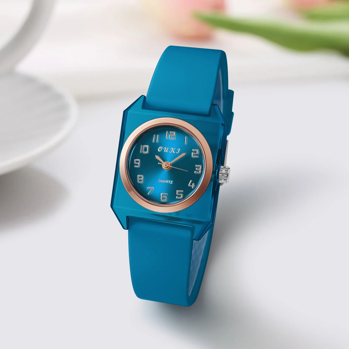 Women fashion popular sport casual silicone quartz wrist watches for ladies girls student