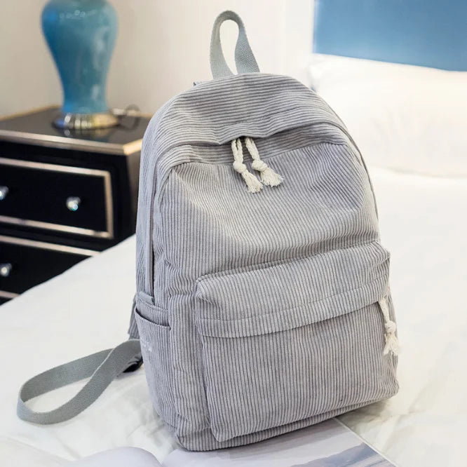 Personalized corduroy kids Backpack custom name embridery kindergarten schoolbags for children girls boys solid baby Bags Gifts