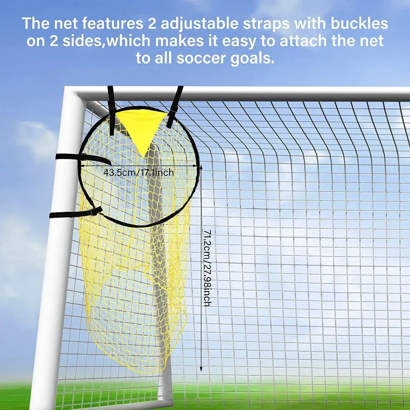 1/2pcs Soccer Training Shooting Net Equipment Football Youth Free Kick Practice Shooting Soccer Topshot Training Target Net Goal