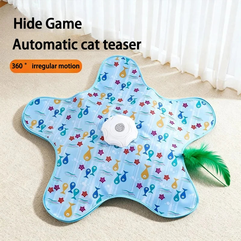 Electric Cat Turntable Pet Toy Self-Stimulating and Relieving Boredom Automatic Intelligent Cat Funny Stick Sports Consumption