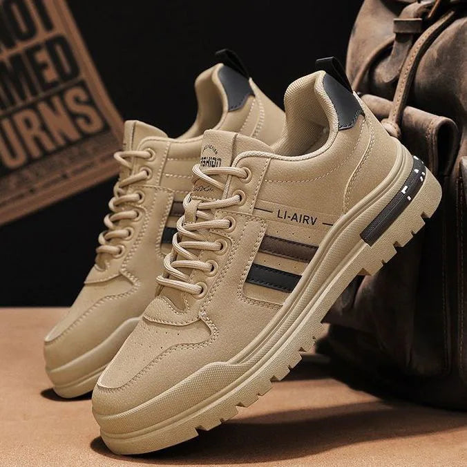 Men's Work Shoes Breathable Wear-Resistant Waterproof Non-Slip Spring Autumn Fashionable Sports Shoes Labor Protection Boots