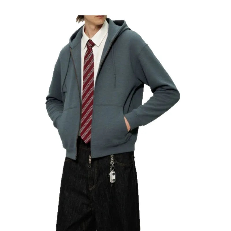 2026 Men's Sweater with Hat Casual Fashion Versatile Long Sleeve Trend Autumn Sports
