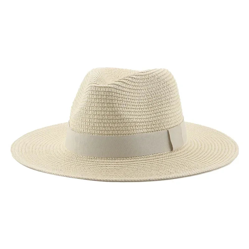 Hats for Women Bucket Sun Hats Ribbon Band Men Hat Straw Summer Panama Formal Outdoor Party Picnic Bucket Hat Sombreros De Mujer