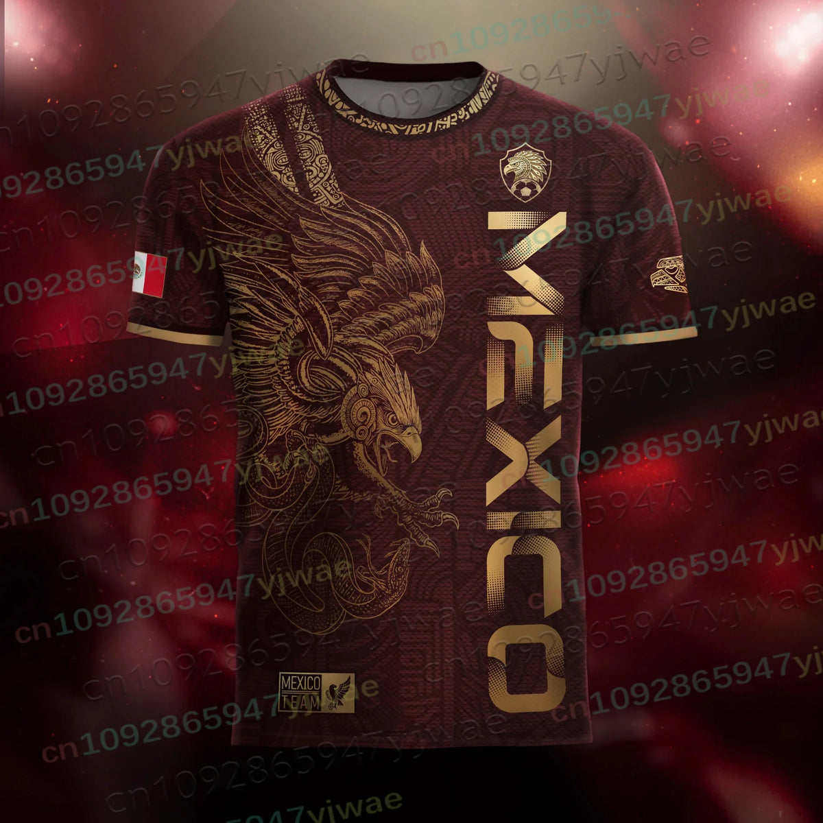 Mexico Special Youth Football Jersey Mens Women Casual Sport Breathable Top for Competition Training Tees Summer Men's Clothing