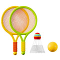 Kids Racket Set Pack Lightweight Badminton Tennis Toy with Shuttlecock Ball for Indoor Outdoor Parent Child Sports Play Gift Set