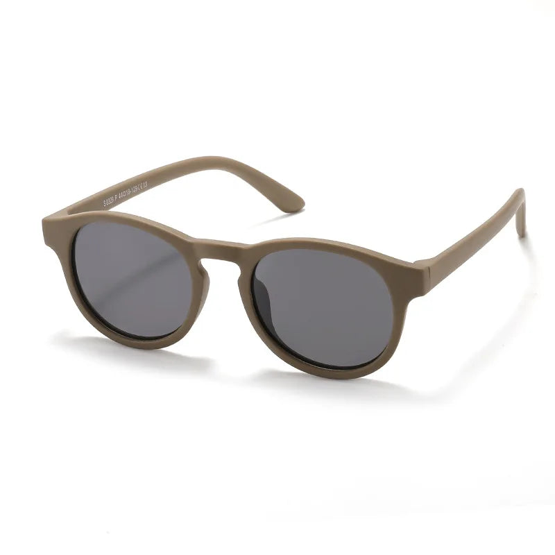 Fashion Round Kids Sunglasses Boys Girls Polarized Sun Glasses Light Weight Silicone Children Shades