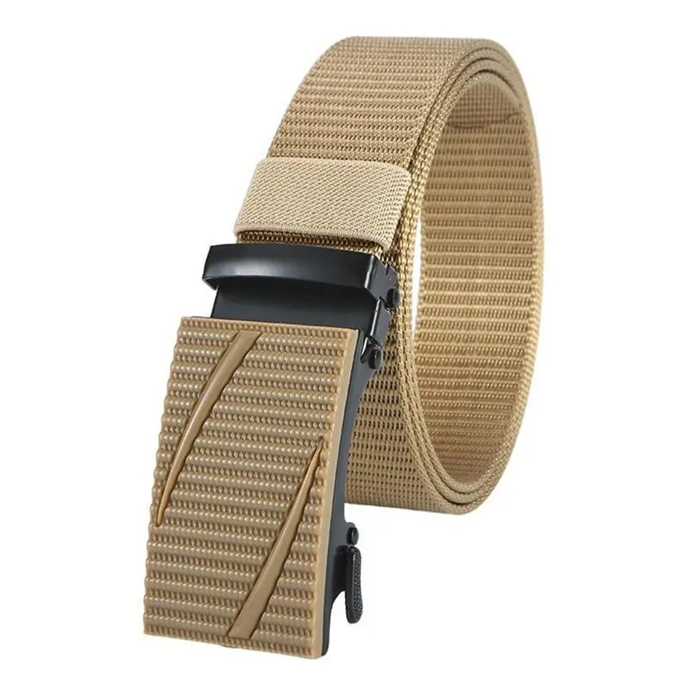 Men Nylon Belt Alloy Buckle Breathable Elastic Belts Men Cowboy Designer Belt Outdoor Casual Tactical Waistbelt Gifts