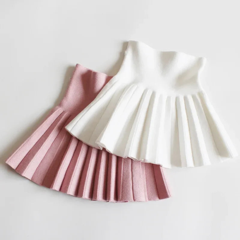 Kids Girls' Dress Children's Student Short Skirt Baby' Clothing Half Skirt Princess Pleated Tutu Skirt