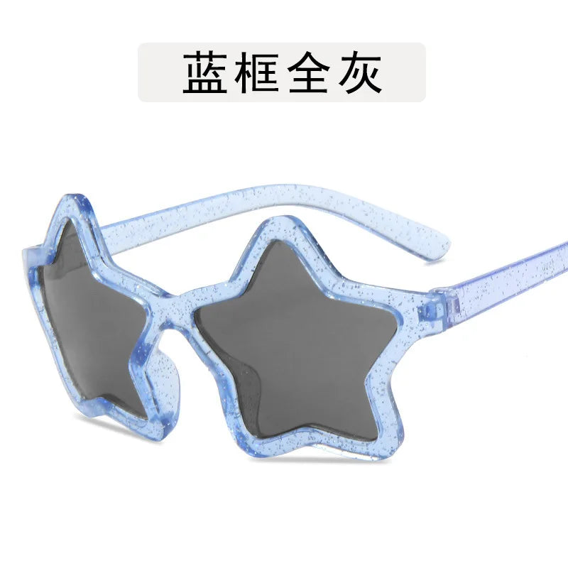 Cute Five Star Sunglasses Baby Cartoon Star Outdoor Sun Protection Children Lovely Sun Glasses Girl Boy Kids Gifts UV400 De Sol