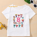 Boys T Shirts Children Clothes superkitties Kids Tshirt super kitties baby T-shirt 4 5 6 birthday summer Tops For Girls-clothing