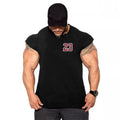 New Bodybuilding Tank Tops Men Sports Sleeveless shirt Muscle guys Vest Fitness Drop Armhole Solid Tops Tees Cotton Gym Singlets