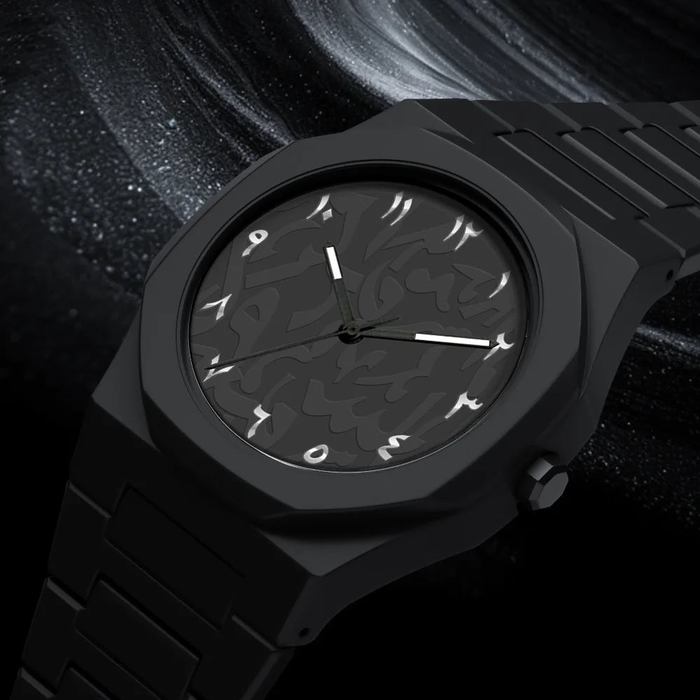 Middle Eastern Popular Sports Watches for Men and Women Dopamine Quartz Watches Niche Fashion Waterproof Stainless Steel