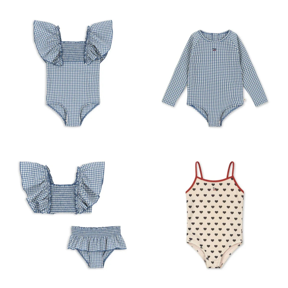 Kids Swimsuit 2026 Summer Swimwear Girls Lace Beach Wear Print Ruffle Princess European Children Bikinis Set Monokini