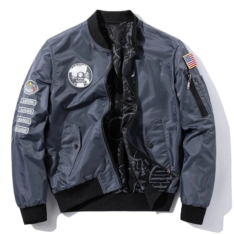 Men's Jacket Fashion Street Wear Flying Jacket Men's Sports Jacket Coat Autumn And Winter Loose Printing Jacket Brand Clothing