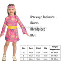 Children's Party Dress 80s Style Christmas Costume Girls' Outfit for Toddler Girls Dance Masquerade Set Economic