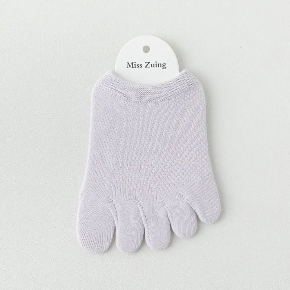 Anti-slip Five Finger Socks Kids Cotton Mesh Breathable Children Accessories Sport Split Toe Hosiery