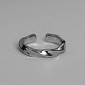 Rings for Men Women Trend Design New Metal Twist Simple Fashion Personality Open Adjustable Finger Ring Jewelry Wedding Anillos