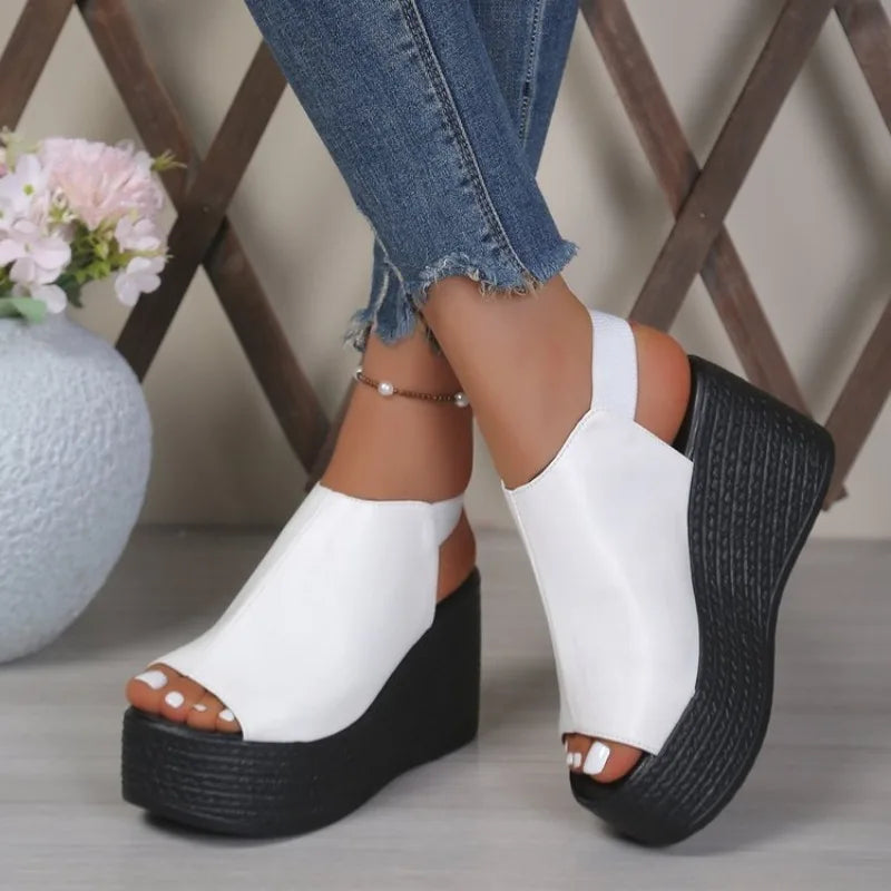 Women Sandals Summer  Wedge Sandals Women  New  High Heels Shoes Sexy Open Toe Elegant Sandals