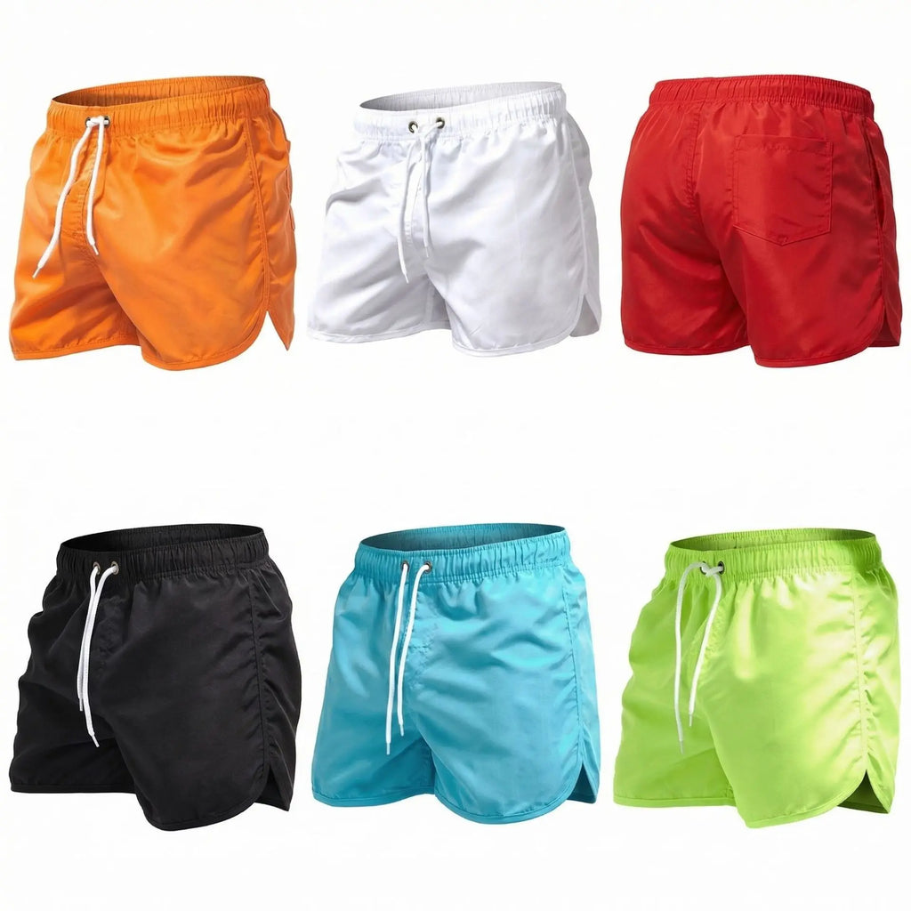 Shorts For Mens 2025 Summer Men's Swimwear Shorts Brand Beachwear Sexy Swim Trunks Men Swimsuits Low Waist Breathable Beach Wear