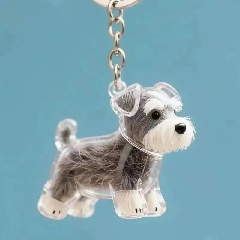Transparent Pet Hair Storage Memorial Keychains Cat and Dog Hair Organization Capsules Decorative Pendants Cat Accessories