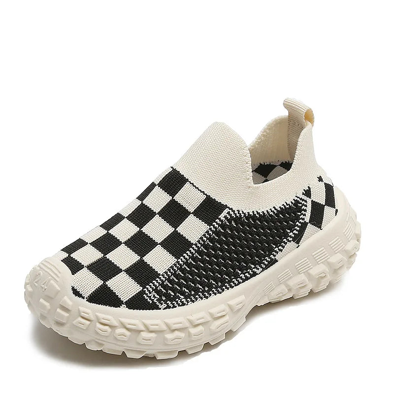 Children Sports Shoes Breathable Mesh Shoes Boy Casual Shoes Knitted Girls Kids Sneakers Soft Bottom Baby Shoes Toddler Sneakers