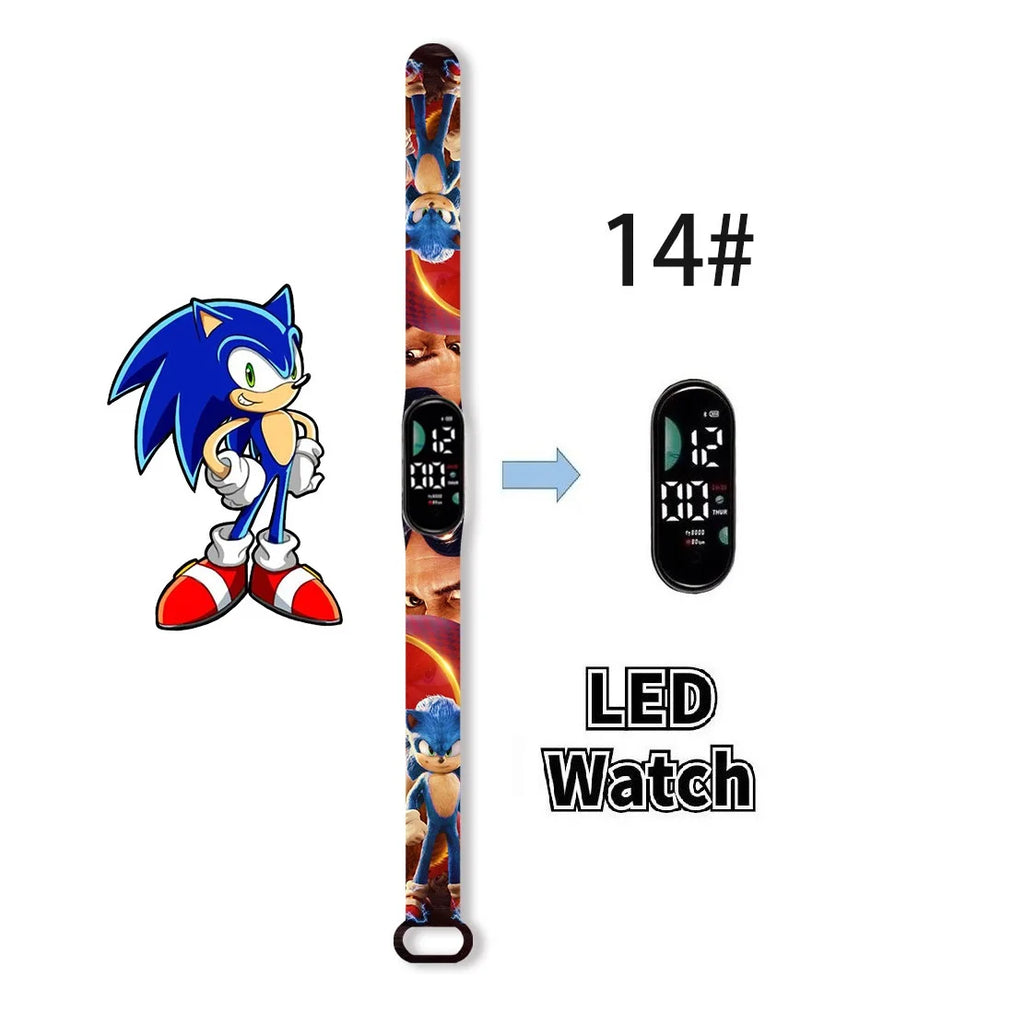 Kids LED Watch Touch Control Digital Watch Silicone Strap Waterproof Sport Wristwatch for Boys Girls Children Birthday Gift