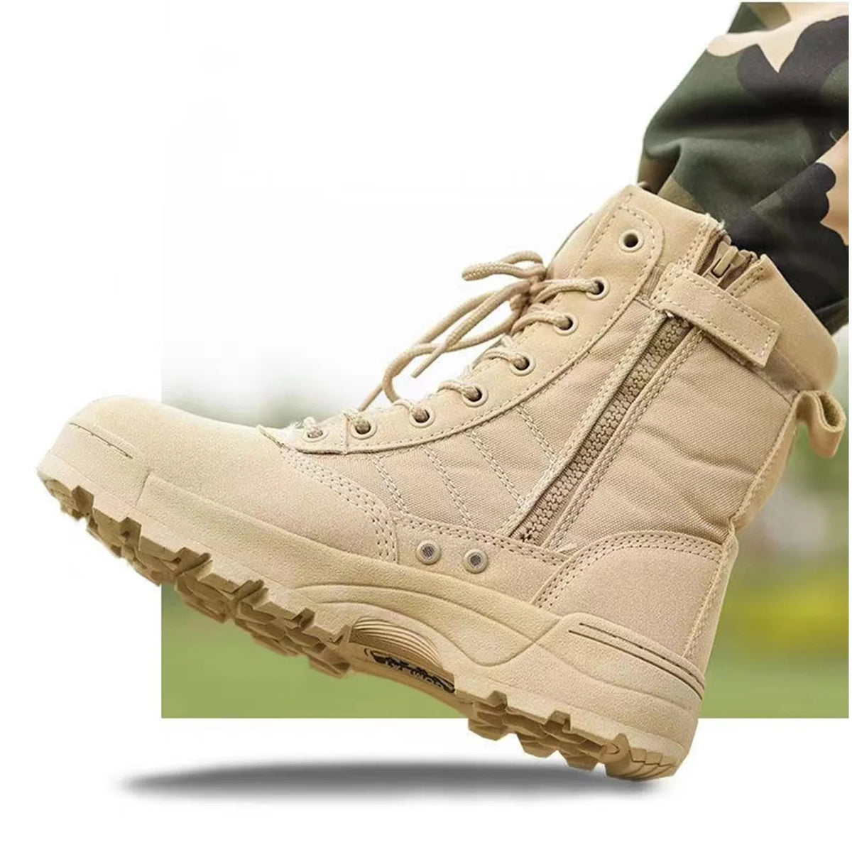 High-Performance Tactical Boots for Men Black Waterproof Outdoor Hiking Boots Anti-Slip Military Boots