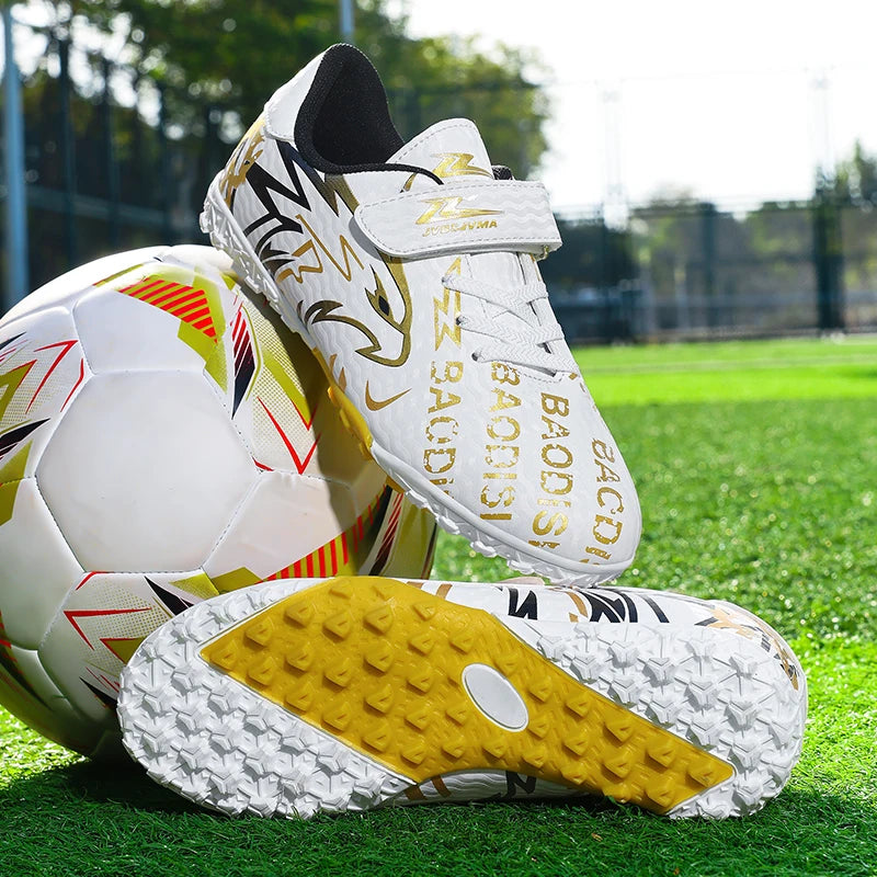 New Men Kids Soccer Shoes Non-Slip Football Boots Ultralight Cleats Match Grass Boys Professional Training Shoes Drop Shipping