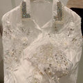 Luxury Diamonds Sequined Embroidery Blouses Shirts Women 2026 Spring New Long Sleeve Shirts Fashion Causal Tops Camisas De Mujer