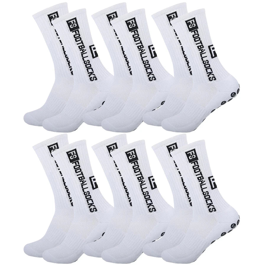 6Pairs Non Slip Grip Socks for Men Women Football Basketball Baseball Rugby Soccer Cycling Running Hiking Tennis Skateboard