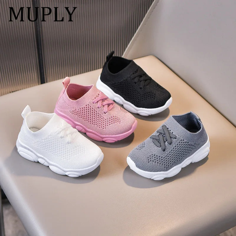 Kids Shoes Anti-slip Soft Rubber Bottom Baby Sneaker Casual Flat Sneakers Shoes Children size Kid Girls Boys Sports Shoes
