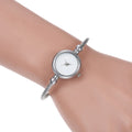 MAYZHISU Simple Women Watches Stainless Steel Retro Ladies Quartz Wristwatch Small Gold Bangle Bracelet Luxury Chain Watch