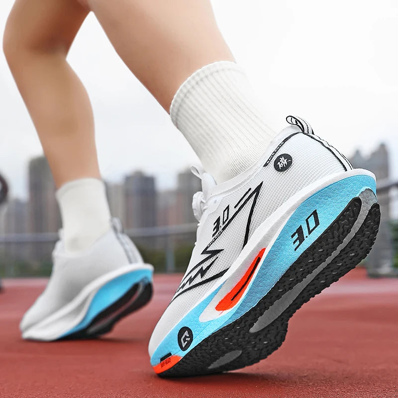 Men Running Shoes Carbon Board Marathon Sports Speciality Breathable Lightweight Women's Comfortable Athletic Nonskid Sneakers