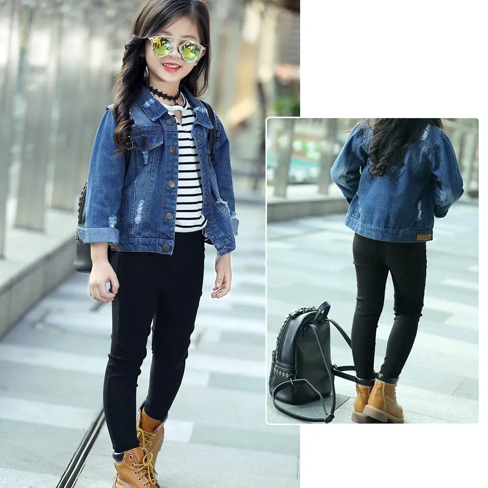 Girl Skinny Casual Pants Spring Autumn 2024 New Children Pencil Pants Skinny Leggings for Girls Kids Fashion Pants 3-12 Years