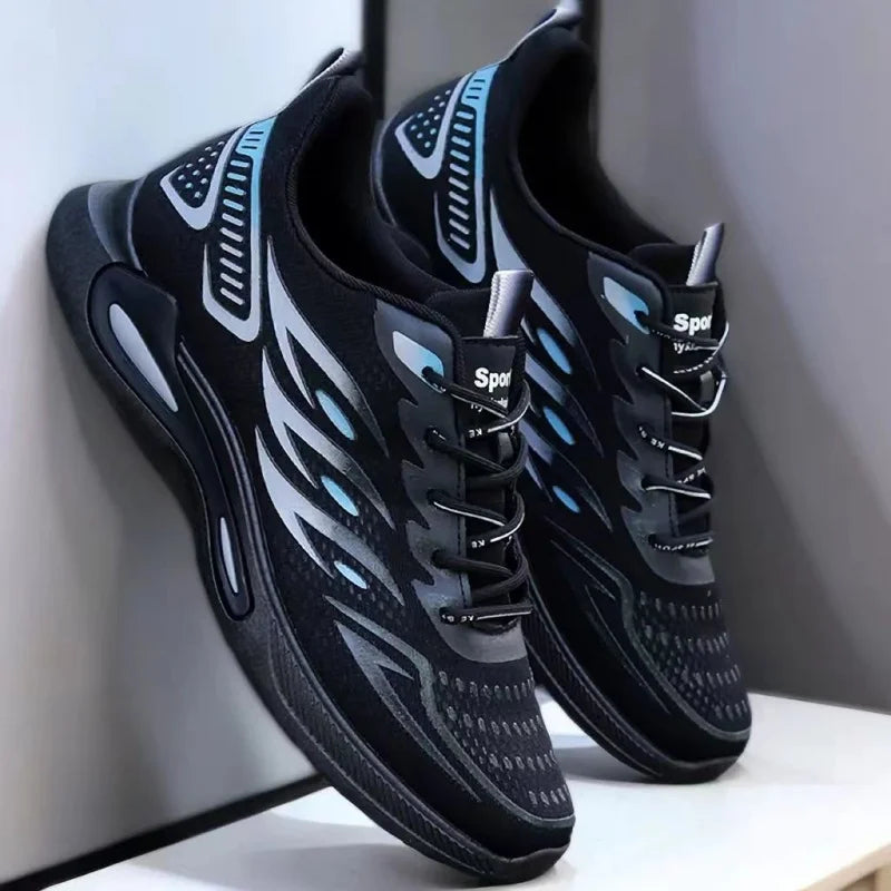 Men's sports running shoes breathable anti slip casual sneaker outdoor walking shoes for male students and men