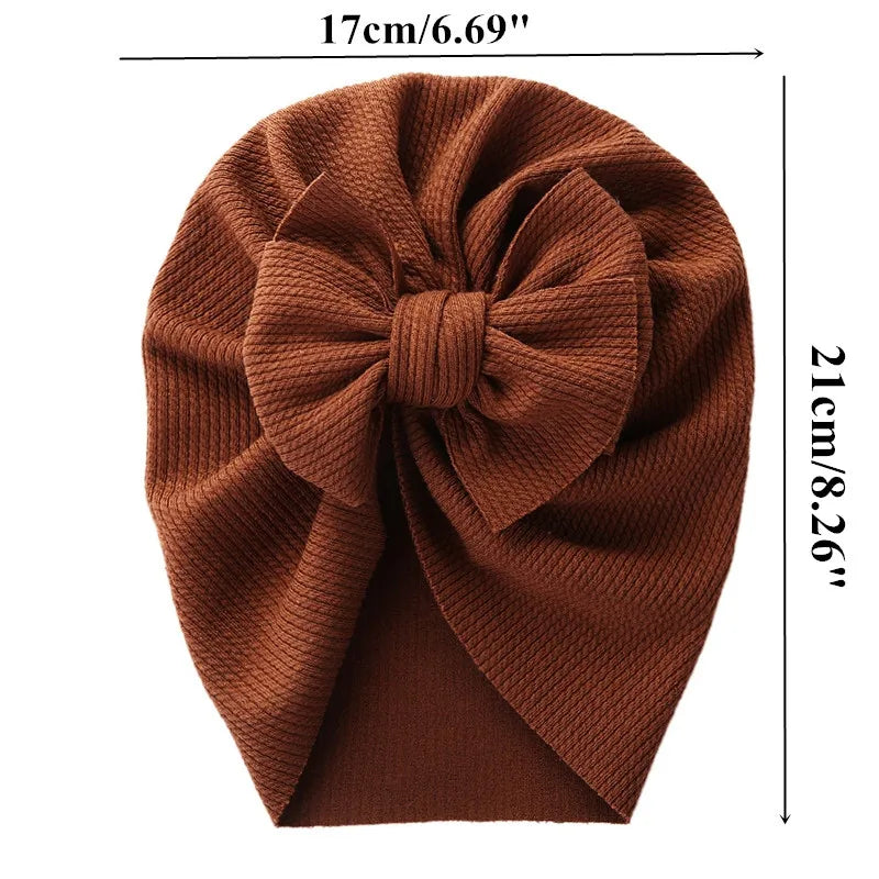 Baby Hat Girls Bows Turban Hats Infant Photography Props Cotton Kids Beanie Baby Cap Accessories Children Hats Newborns Bonnet
