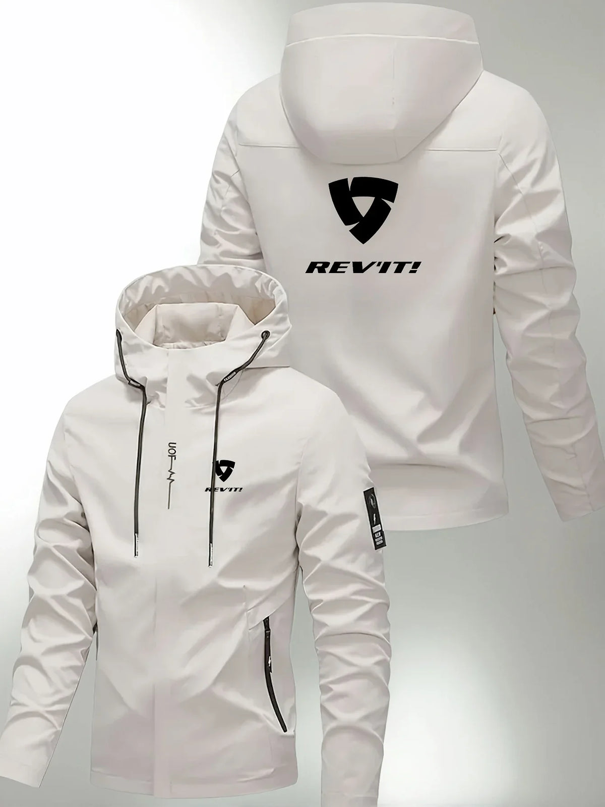 Men's Hooded Jacket, All-Season Windproof Jacket Suitable for Outdoor, Motorcycle, Travel, Leisure - Fashionable Sports Jacket