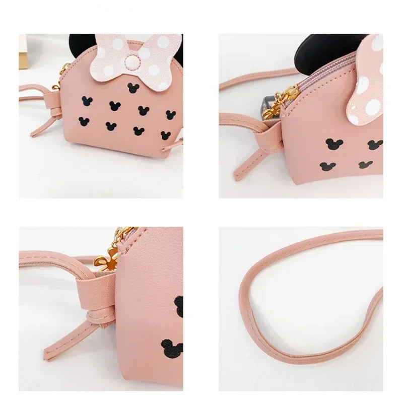 Girl's Cute Crossbody Bags Children Wallet Coin Purse Cute Cartoon Bow Shoulder Bag Kids Coin Pouch Bowknot Shoulder Bags