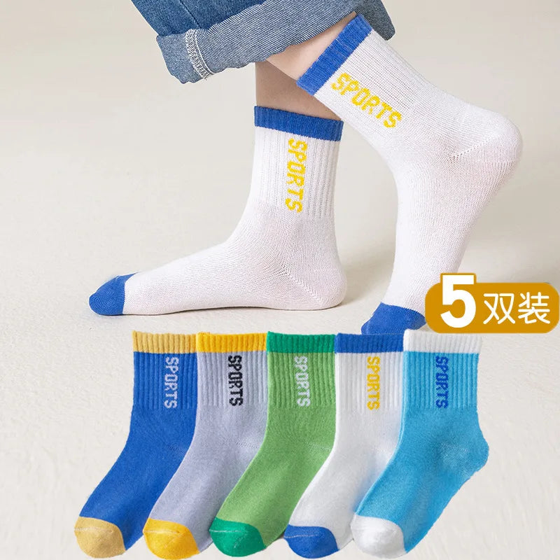 1-12 Years Children's Socks Autumn Casual Socks Boys and Girls Korean Cartoon Autumn Socks Kids Accessories