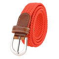Women's elastic and elastic woven belt in one outfit, casual and versatile denim belt for men and women